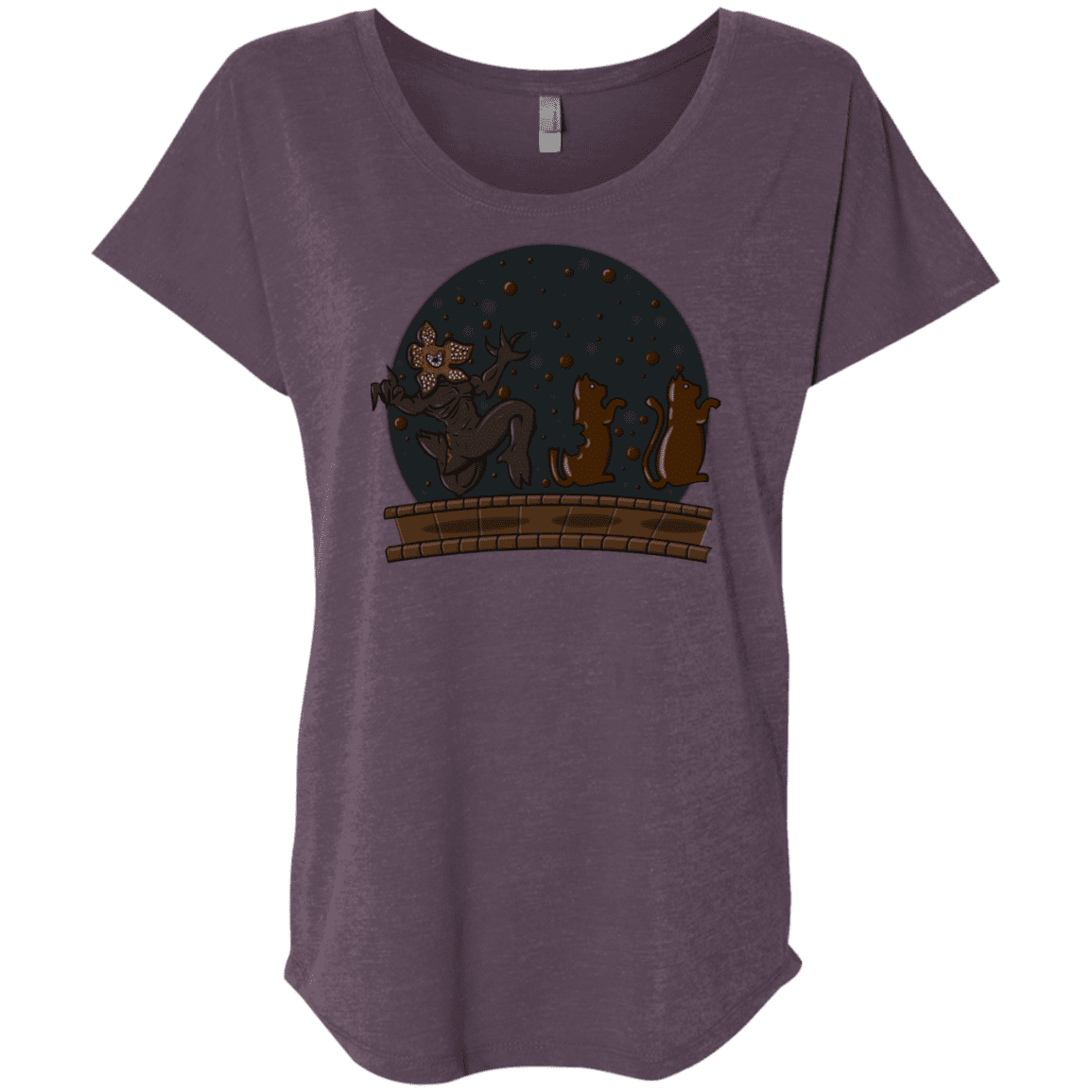 T-Shirts Vintage Purple / X-Small Demogorgon Chocolata Triblend Dolman Sleeve