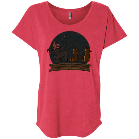 T-Shirts Vintage Red / X-Small Demogorgon Chocolata Triblend Dolman Sleeve