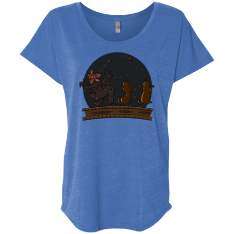 T-Shirts Vintage Royal / X-Small Demogorgon Chocolata Triblend Dolman Sleeve