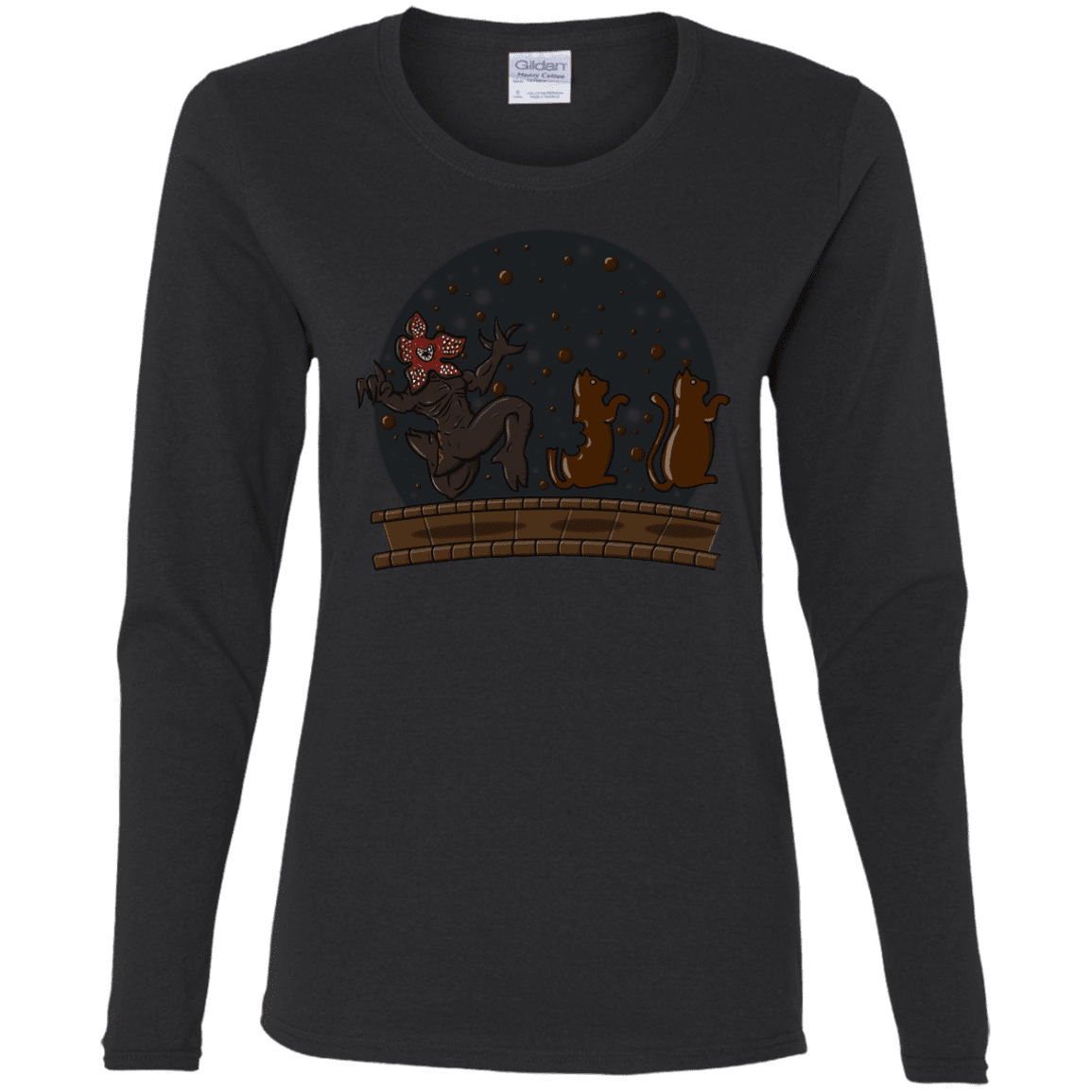 T-Shirts Black / S Demogorgon Chocolata Women's Long Sleeve T-Shirt