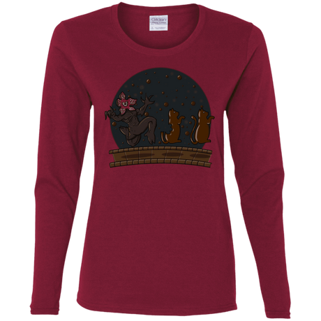 T-Shirts Cardinal / S Demogorgon Chocolata Women's Long Sleeve T-Shirt