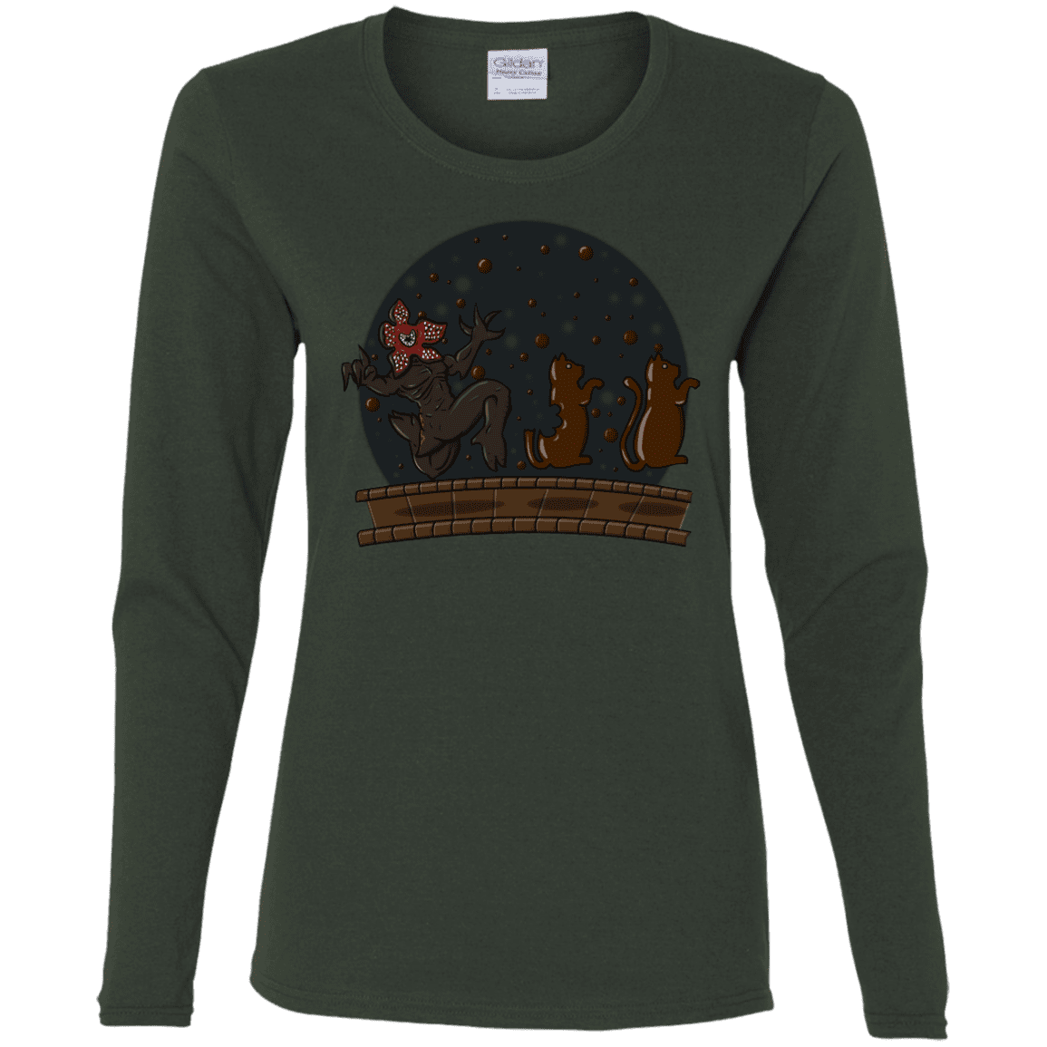 T-Shirts Forest / S Demogorgon Chocolata Women's Long Sleeve T-Shirt