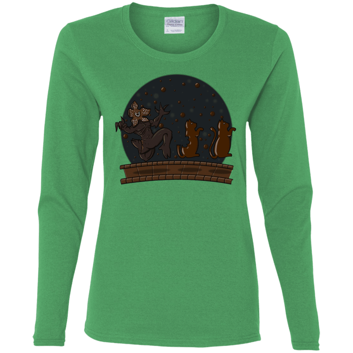 T-Shirts Irish Green / S Demogorgon Chocolata Women's Long Sleeve T-Shirt