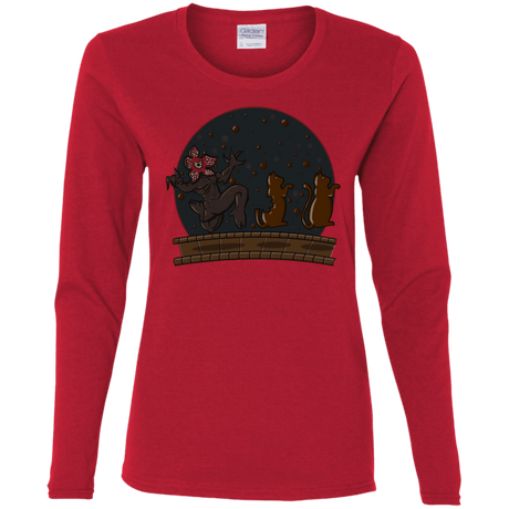 T-Shirts Red / S Demogorgon Chocolata Women's Long Sleeve T-Shirt