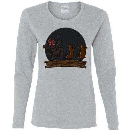 T-Shirts Sport Grey / S Demogorgon Chocolata Women's Long Sleeve T-Shirt