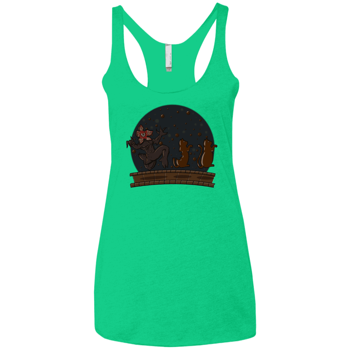 T-Shirts Envy / X-Small Demogorgon Chocolata Women's Triblend Racerback Tank