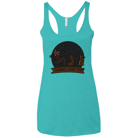 T-Shirts Tahiti Blue / X-Small Demogorgon Chocolata Women's Triblend Racerback Tank