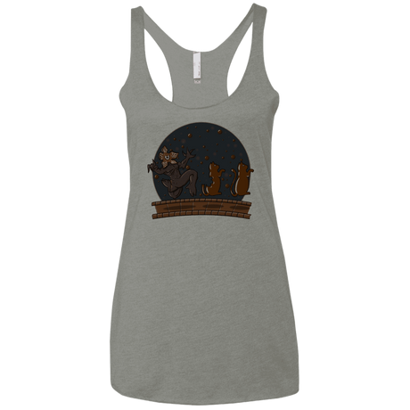 T-Shirts Venetian Grey / X-Small Demogorgon Chocolata Women's Triblend Racerback Tank