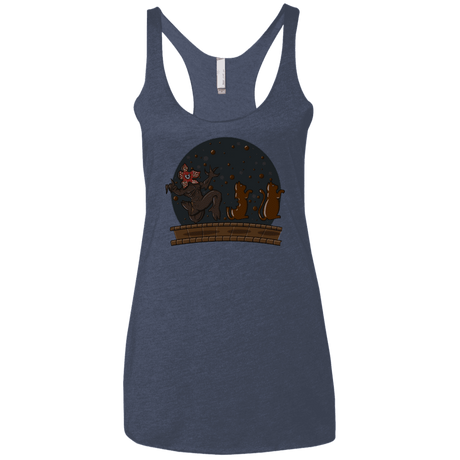 T-Shirts Vintage Navy / X-Small Demogorgon Chocolata Women's Triblend Racerback Tank