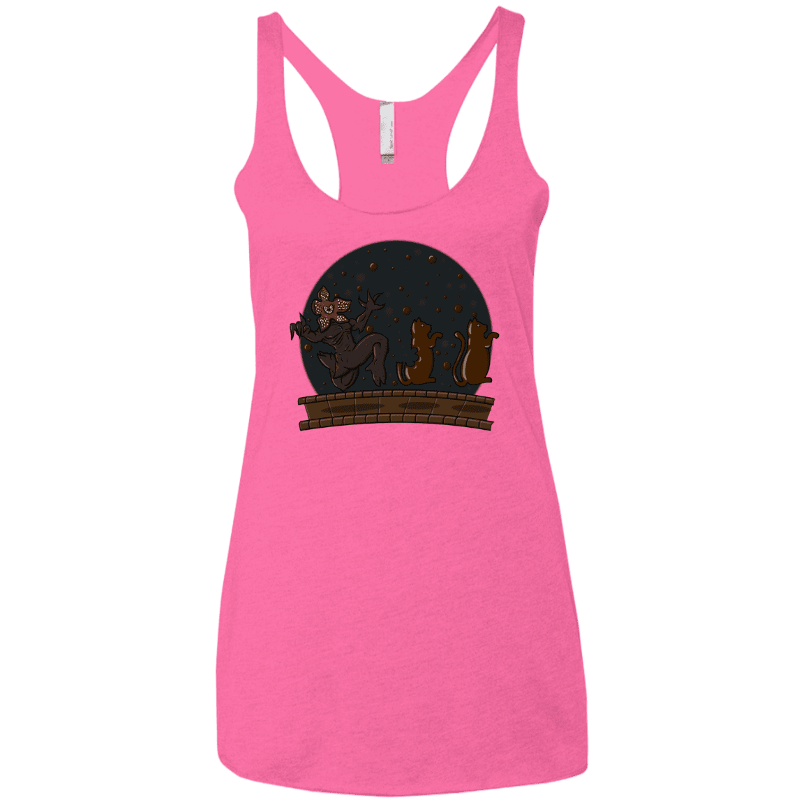 T-Shirts Vintage Pink / X-Small Demogorgon Chocolata Women's Triblend Racerback Tank