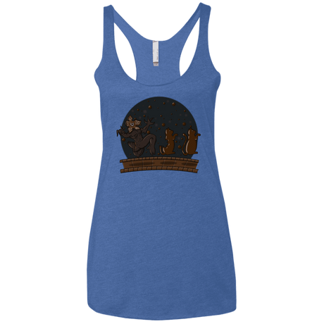 T-Shirts Vintage Royal / X-Small Demogorgon Chocolata Women's Triblend Racerback Tank