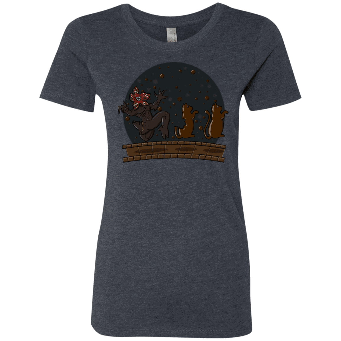 T-Shirts Vintage Navy / S Demogorgon Chocolata Women's Triblend T-Shirt