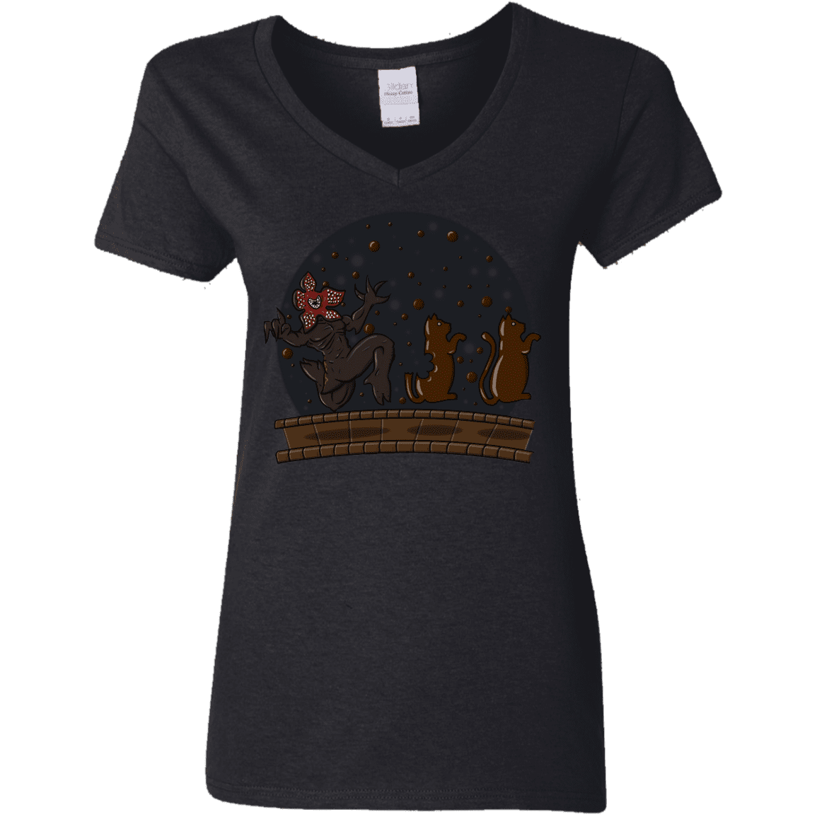 T-Shirts Black / S Demogorgon Chocolata Women's V-Neck T-Shirt