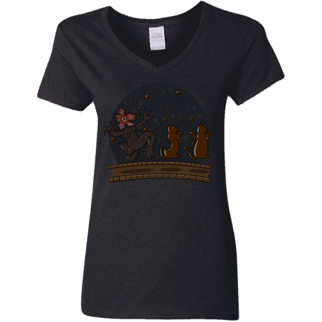 T-Shirts Black / S Demogorgon Chocolata Women's V-Neck T-Shirt