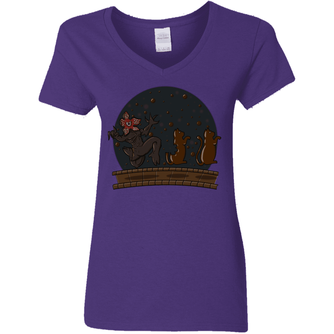 T-Shirts Purple / S Demogorgon Chocolata Women's V-Neck T-Shirt