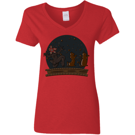 T-Shirts Red / S Demogorgon Chocolata Women's V-Neck T-Shirt