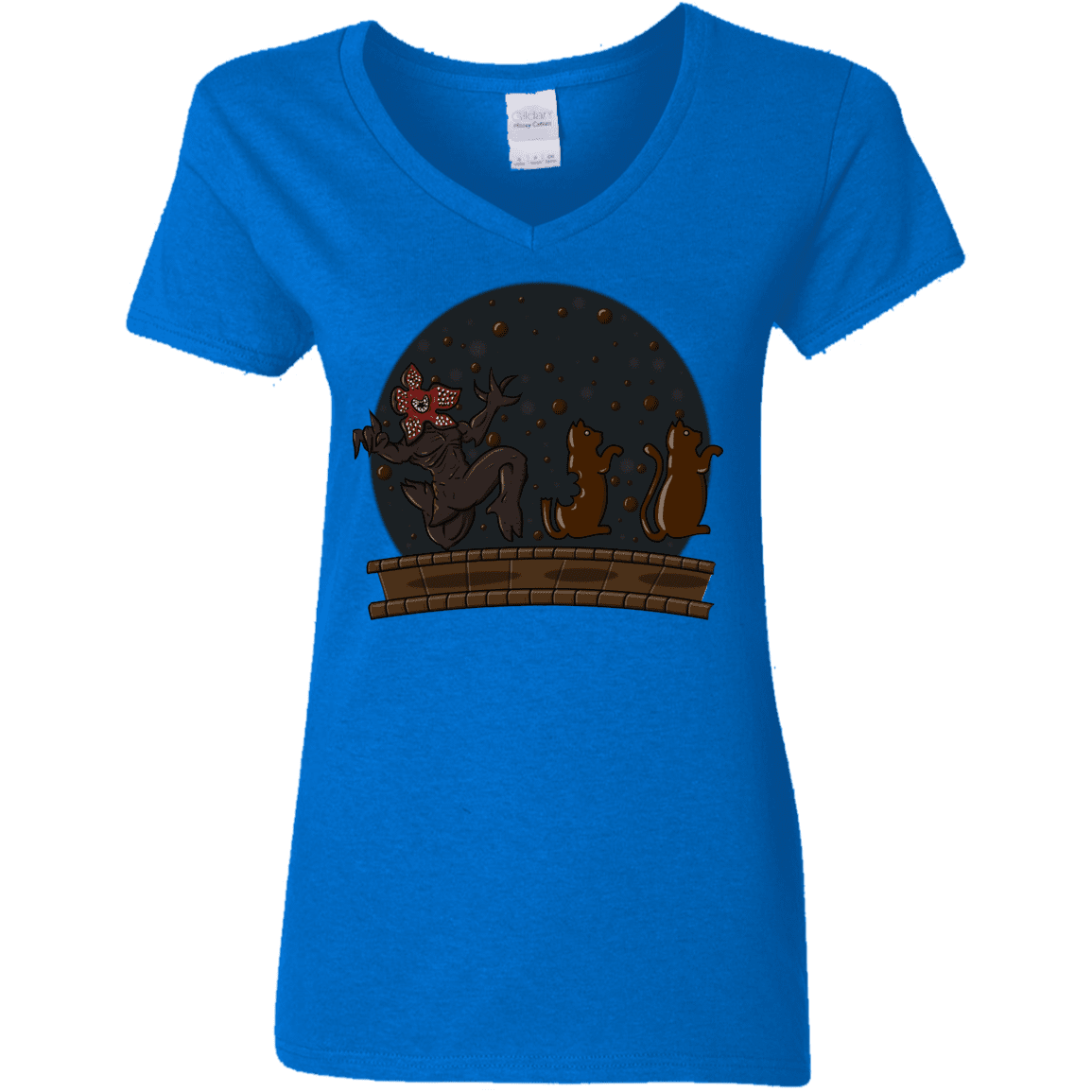 T-Shirts Royal / S Demogorgon Chocolata Women's V-Neck T-Shirt