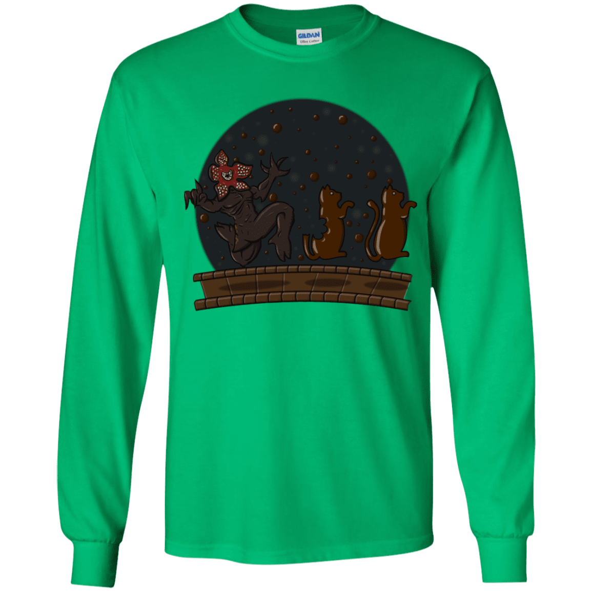 T-Shirts Irish Green / YS Demogorgon Chocolata Youth Long Sleeve T-Shirt