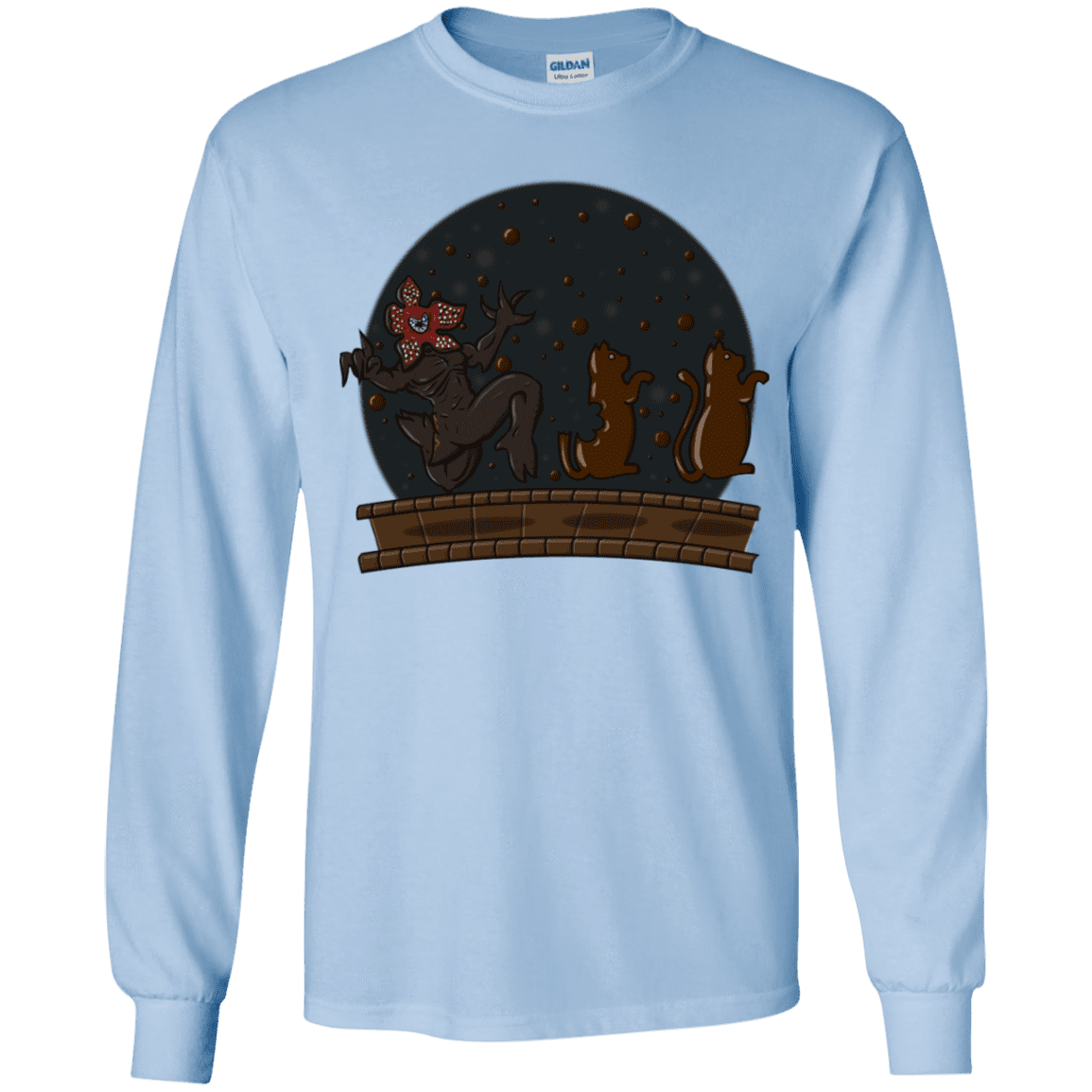 T-Shirts Light Blue / YS Demogorgon Chocolata Youth Long Sleeve T-Shirt