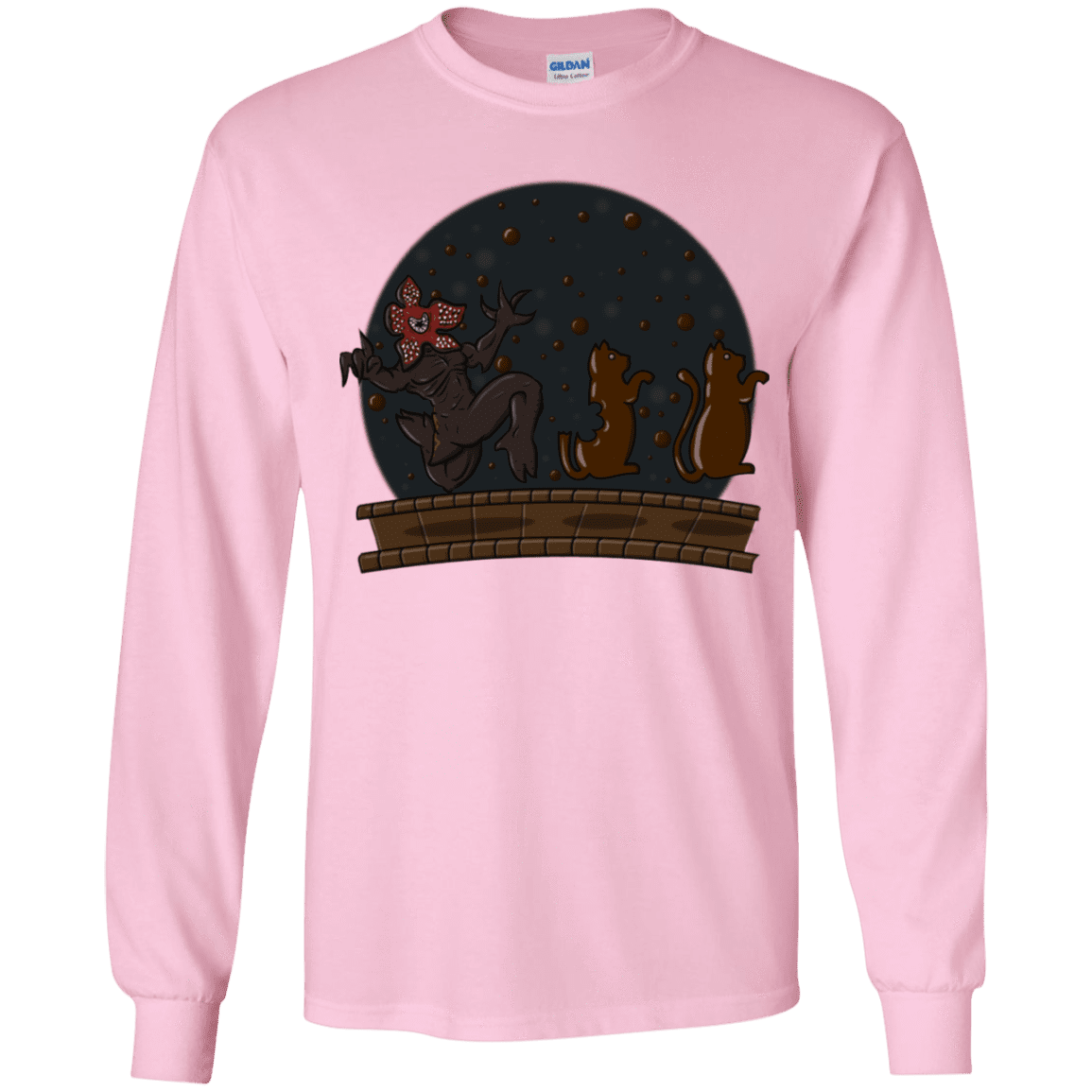 T-Shirts Light Pink / YS Demogorgon Chocolata Youth Long Sleeve T-Shirt