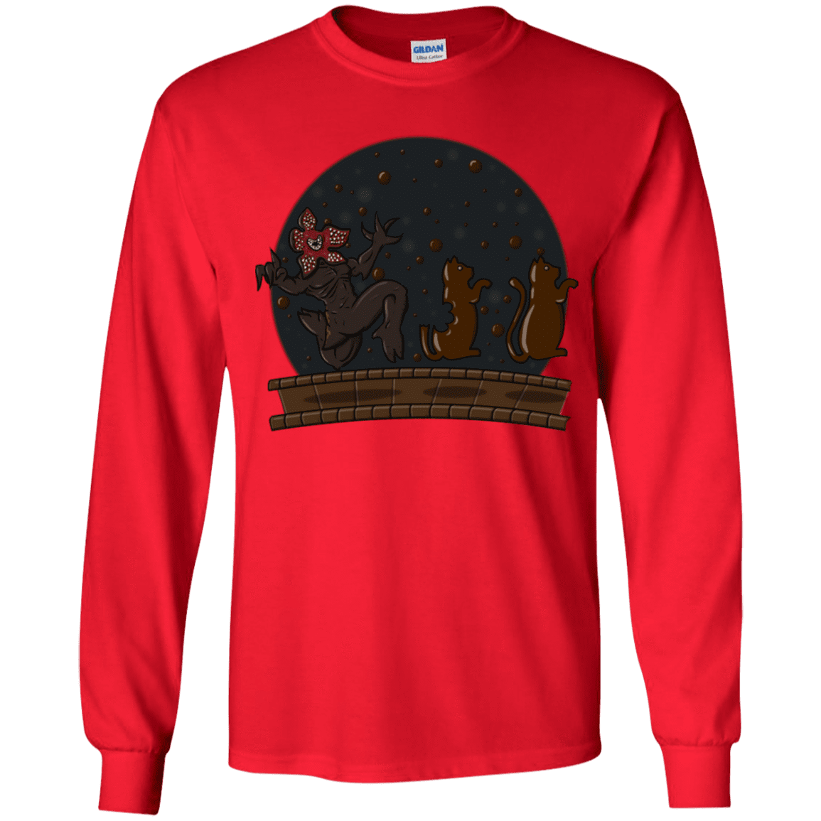 T-Shirts Red / YS Demogorgon Chocolata Youth Long Sleeve T-Shirt