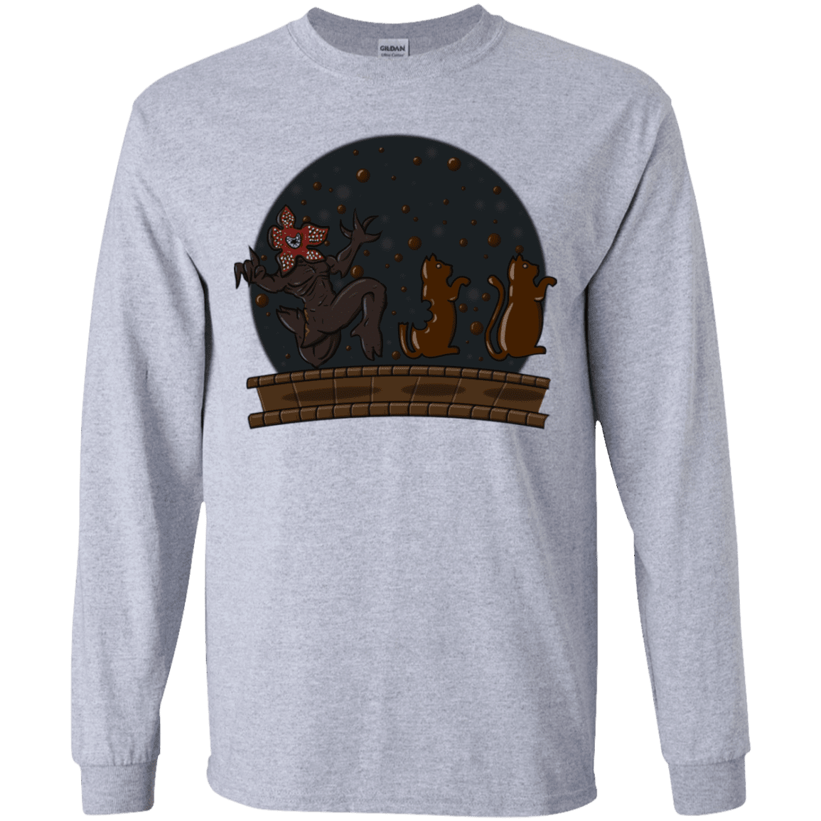 T-Shirts Sport Grey / YS Demogorgon Chocolata Youth Long Sleeve T-Shirt