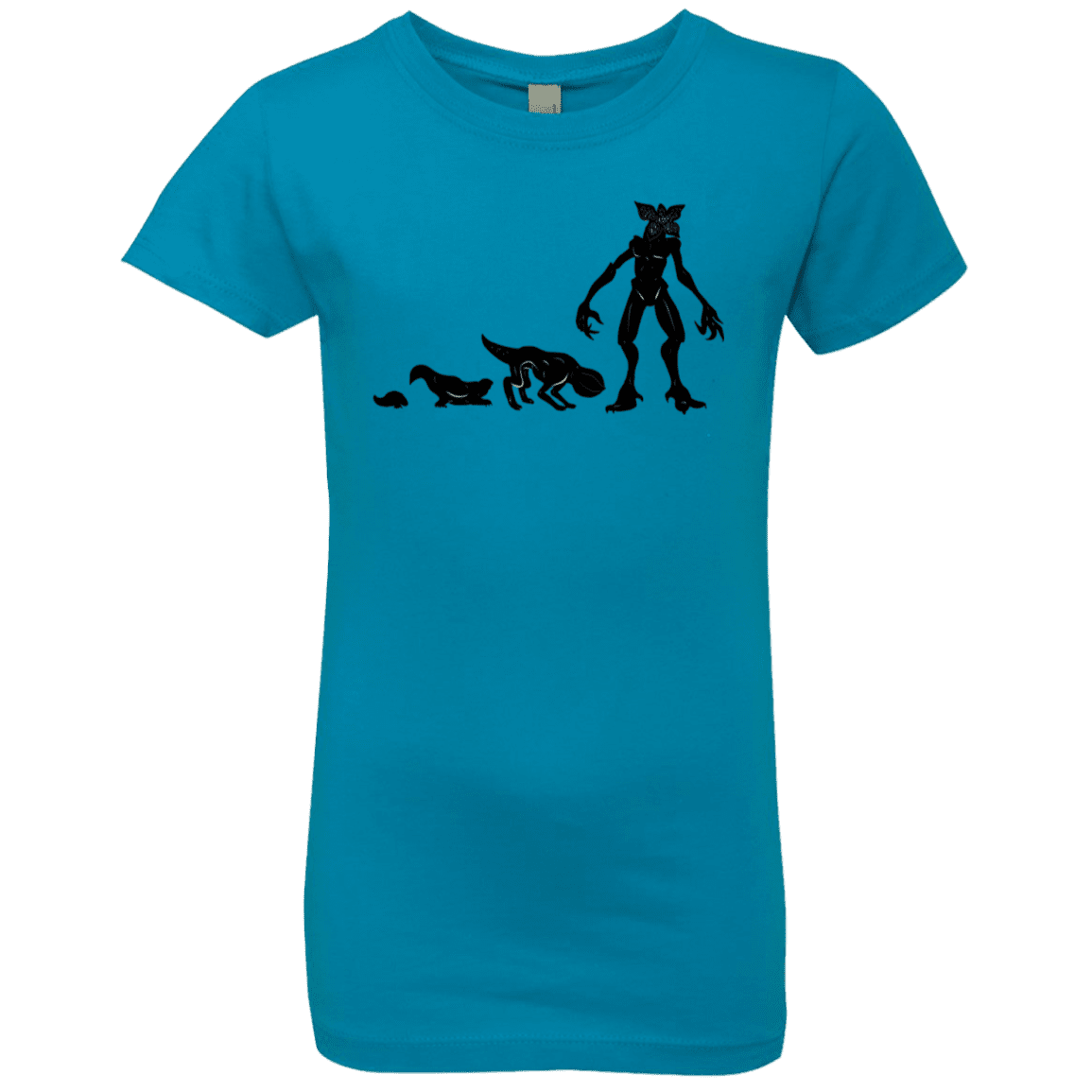 T-Shirts Turquoise / YXS Demogorgon Evolution Girls Premium T-Shirt
