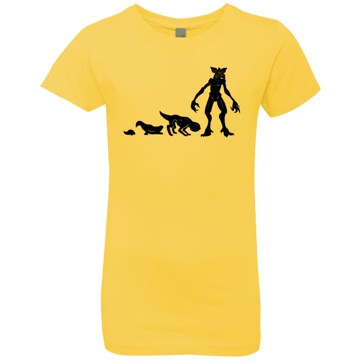 T-Shirts Vibrant Yellow / YXS Demogorgon Evolution Girls Premium T-Shirt