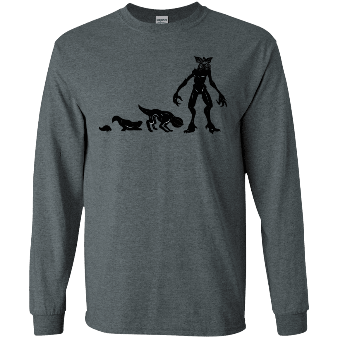 T-Shirts Dark Heather / S Demogorgon Evolution Men's Long Sleeve T-Shirt