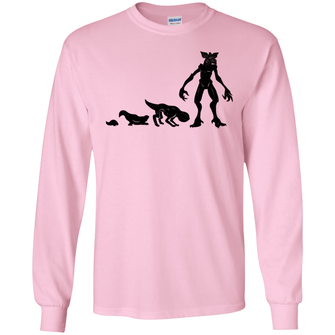 T-Shirts Light Pink / S Demogorgon Evolution Men's Long Sleeve T-Shirt