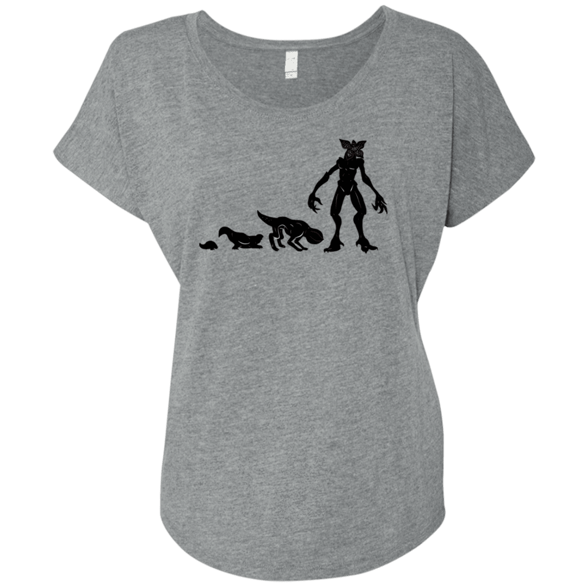 T-Shirts Premium Heather / X-Small Demogorgon Evolution Triblend Dolman Sleeve
