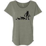 T-Shirts Venetian Grey / X-Small Demogorgon Evolution Triblend Dolman Sleeve