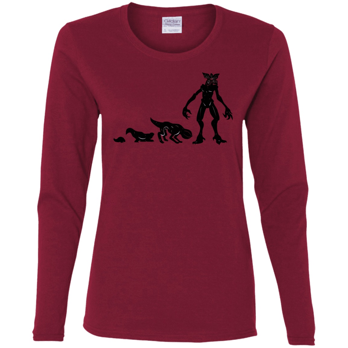 T-Shirts Cardinal / S Demogorgon Evolution Women's Long Sleeve T-Shirt