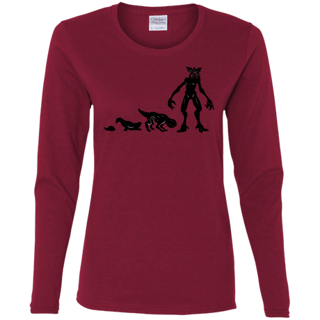 T-Shirts Cardinal / S Demogorgon Evolution Women's Long Sleeve T-Shirt