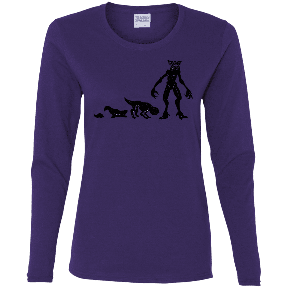 T-Shirts Purple / S Demogorgon Evolution Women's Long Sleeve T-Shirt