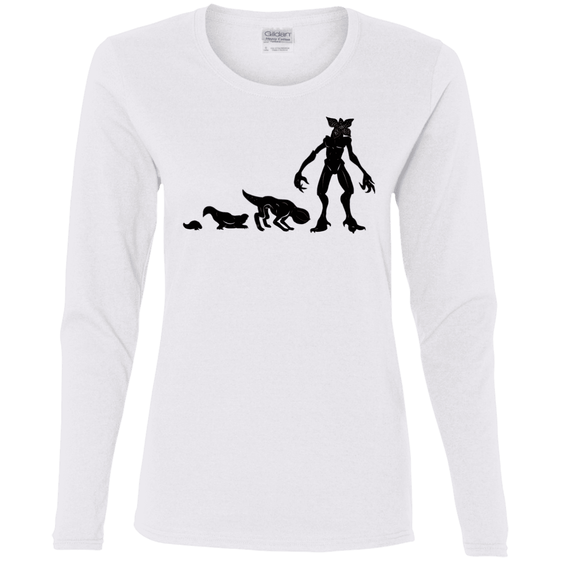 T-Shirts White / S Demogorgon Evolution Women's Long Sleeve T-Shirt