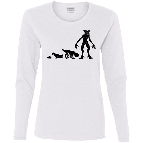 T-Shirts White / S Demogorgon Evolution Women's Long Sleeve T-Shirt