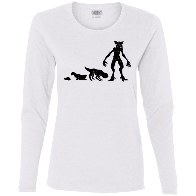 T-Shirts White / S Demogorgon Evolution Women's Long Sleeve T-Shirt