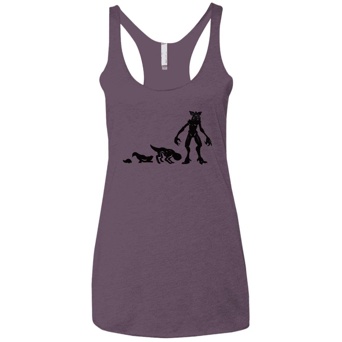 T-Shirts Vintage Purple / X-Small Demogorgon Evolution Women's Triblend Racerback Tank
