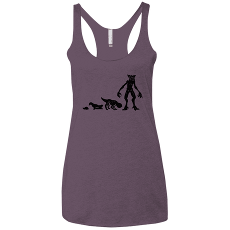 T-Shirts Vintage Purple / X-Small Demogorgon Evolution Women's Triblend Racerback Tank
