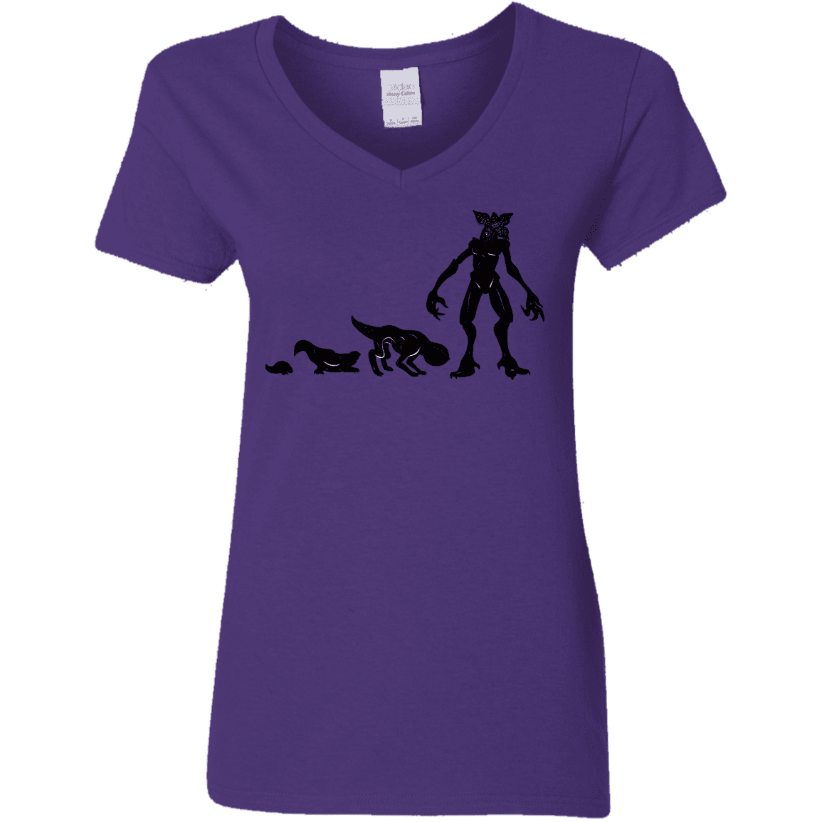 T-Shirts Purple / S Demogorgon Evolution Women's V-Neck T-Shirt