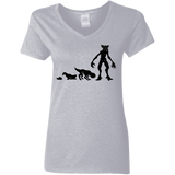 T-Shirts Sport Grey / S Demogorgon Evolution Women's V-Neck T-Shirt