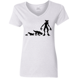 T-Shirts White / S Demogorgon Evolution Women's V-Neck T-Shirt