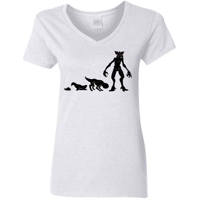 T-Shirts White / S Demogorgon Evolution Women's V-Neck T-Shirt