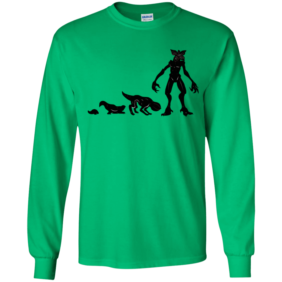 T-Shirts Irish Green / YS Demogorgon Evolution Youth Long Sleeve T-Shirt