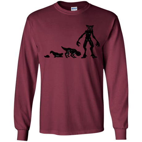 T-Shirts Maroon / YS Demogorgon Evolution Youth Long Sleeve T-Shirt