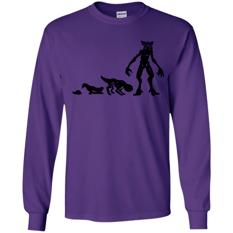 T-Shirts Purple / YS Demogorgon Evolution Youth Long Sleeve T-Shirt