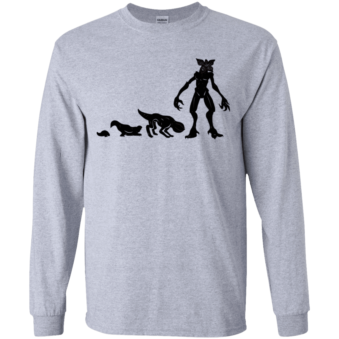 T-Shirts Sport Grey / YS Demogorgon Evolution Youth Long Sleeve T-Shirt