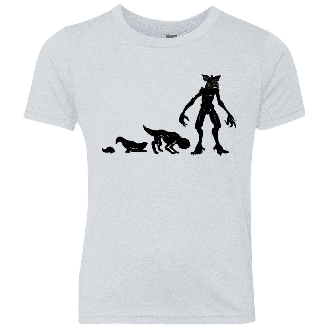 T-Shirts Heather White / YXS Demogorgon Evolution Youth Triblend T-Shirt