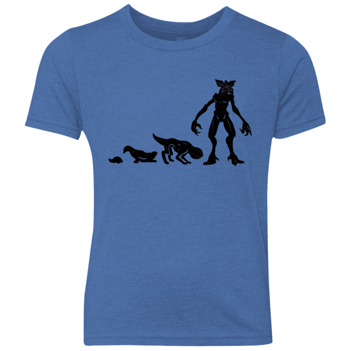 T-Shirts Vintage Royal / YXS Demogorgon Evolution Youth Triblend T-Shirt